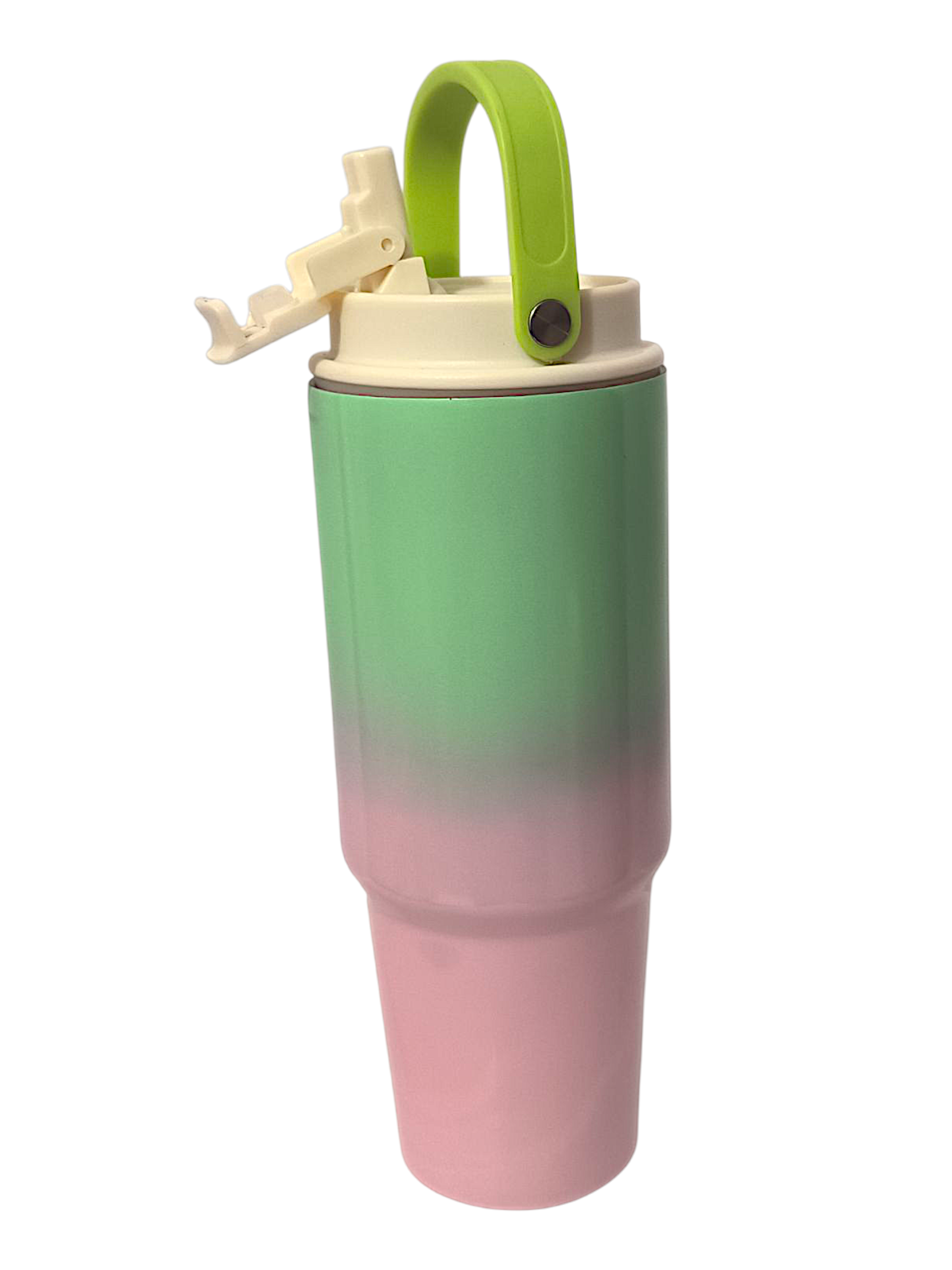 TERMO STANLEY-MANIJA BICOLOR VERDE/ROSADO