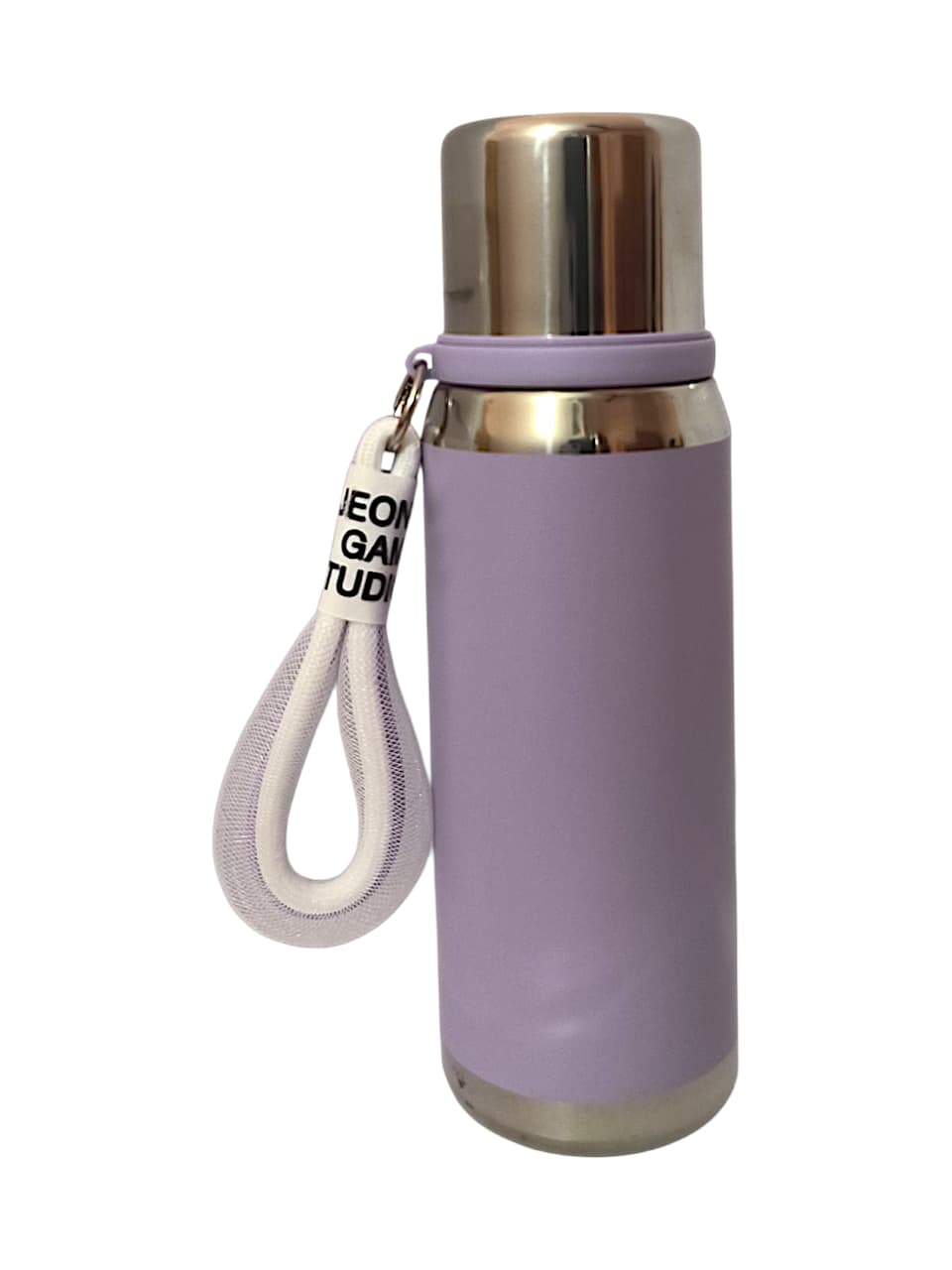 TERMO CON TAZA DE ACERO INOXIDABLE LILA - NO SUBLIMABLE