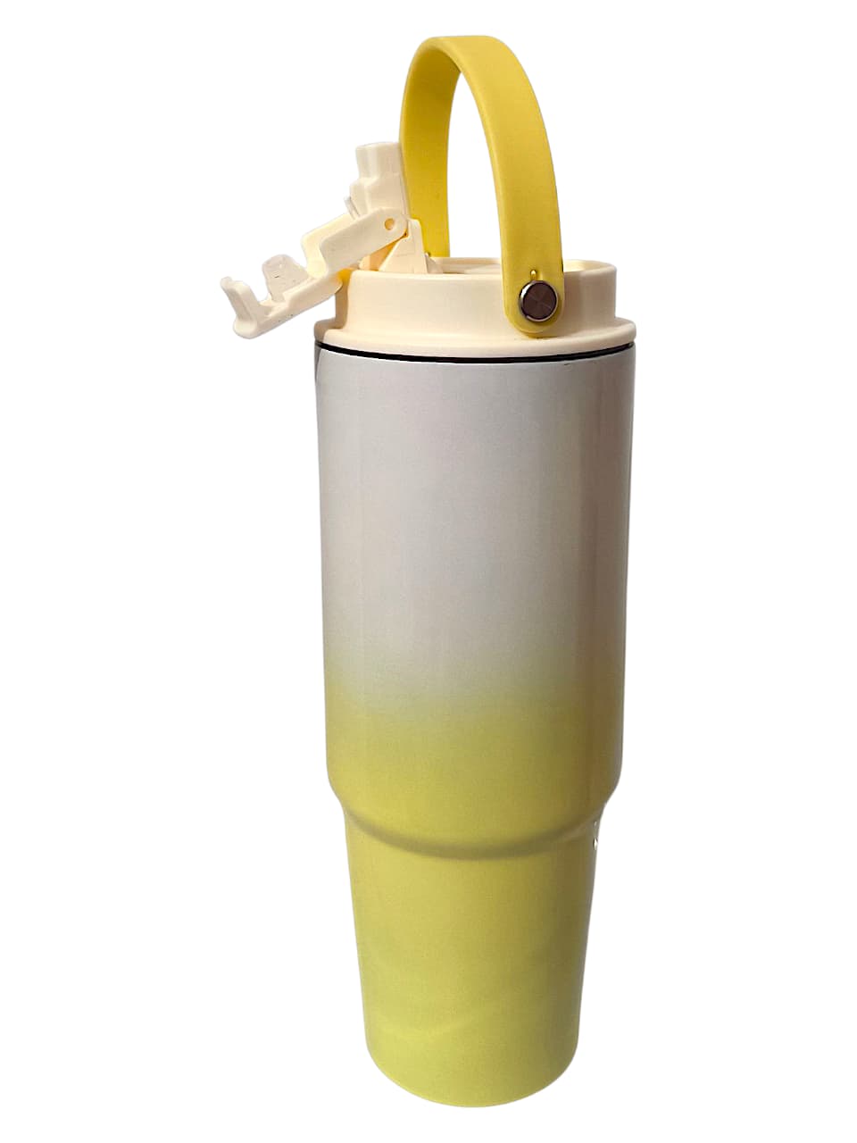 TERMO STANLEY-MANIJA BICOLOR BEIGE/AMARILLO